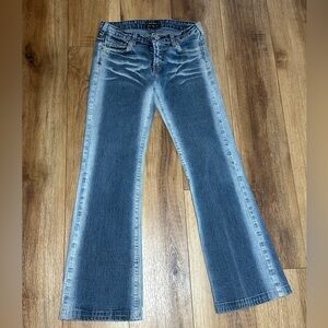 bebe Flare Jeans in Classic Blue